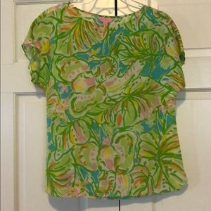 Lilly Pulitzer XS silk top